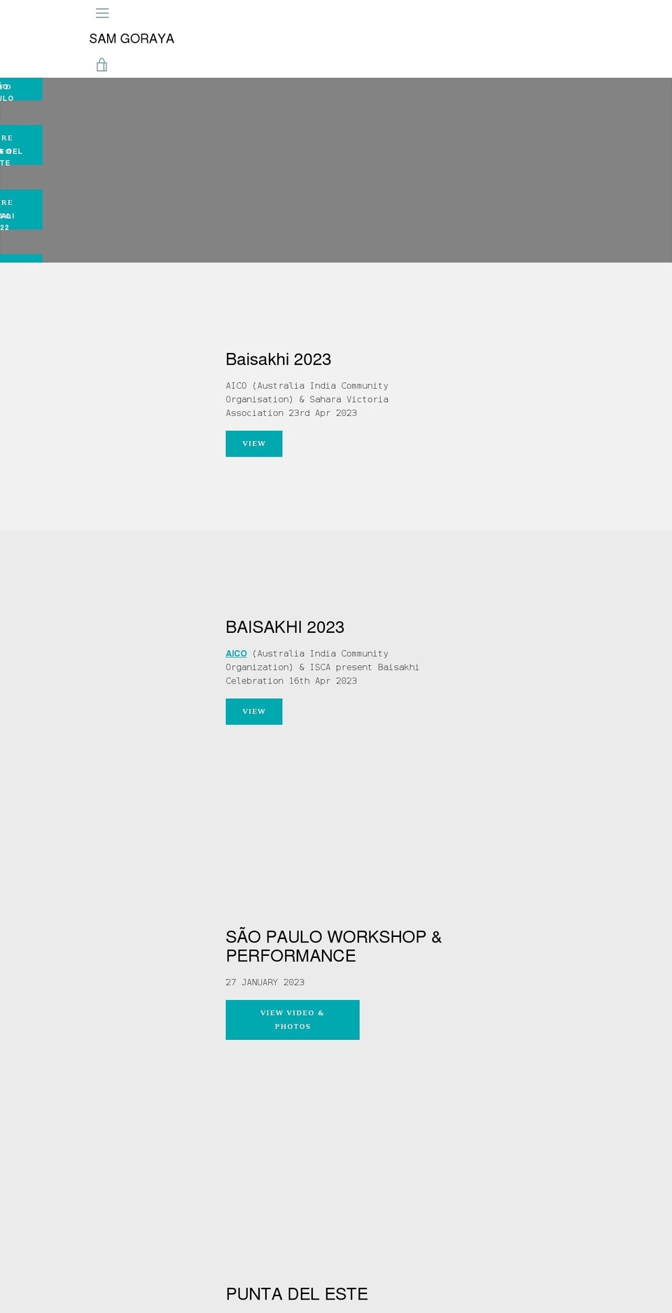 samgoraya.com shopify website screenshot