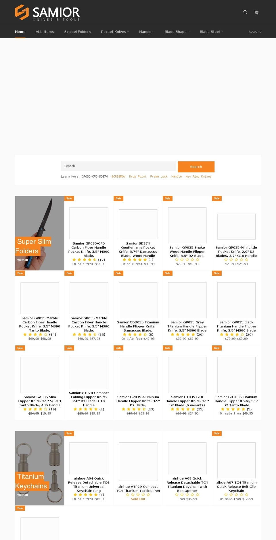 samior.com shopify website screenshot