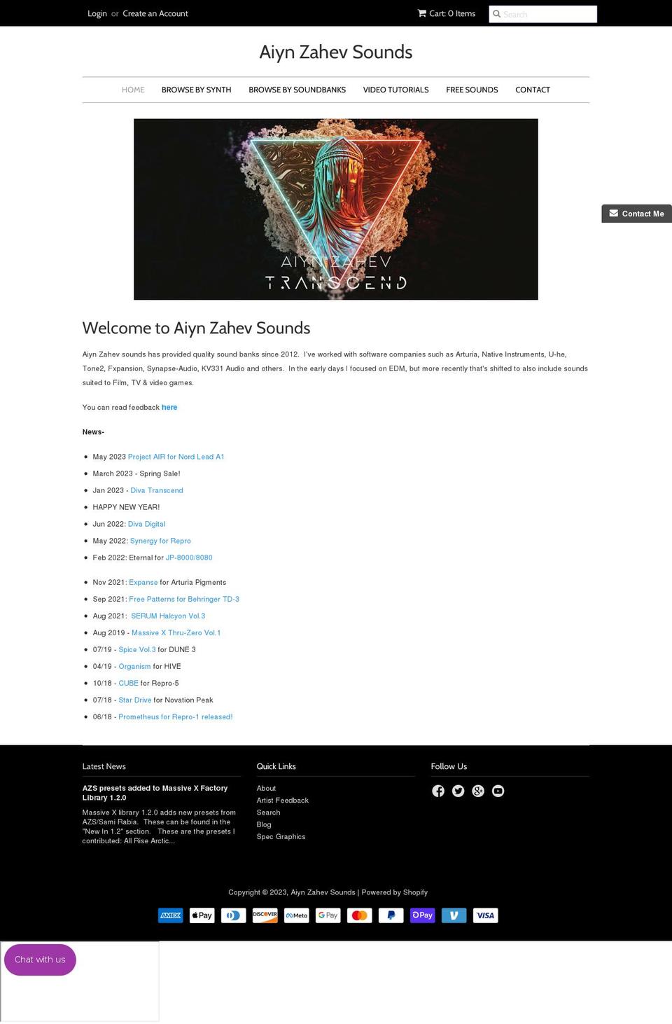 samirabia.com — Shopify storefront screenshot