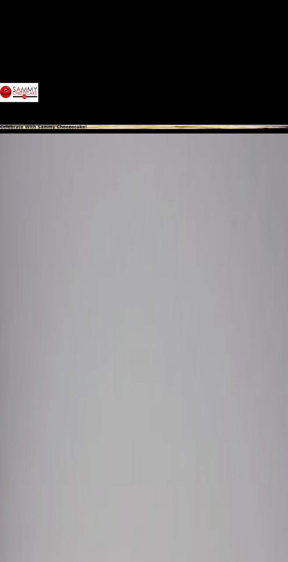 sammycheezecake.com shopify website screenshot