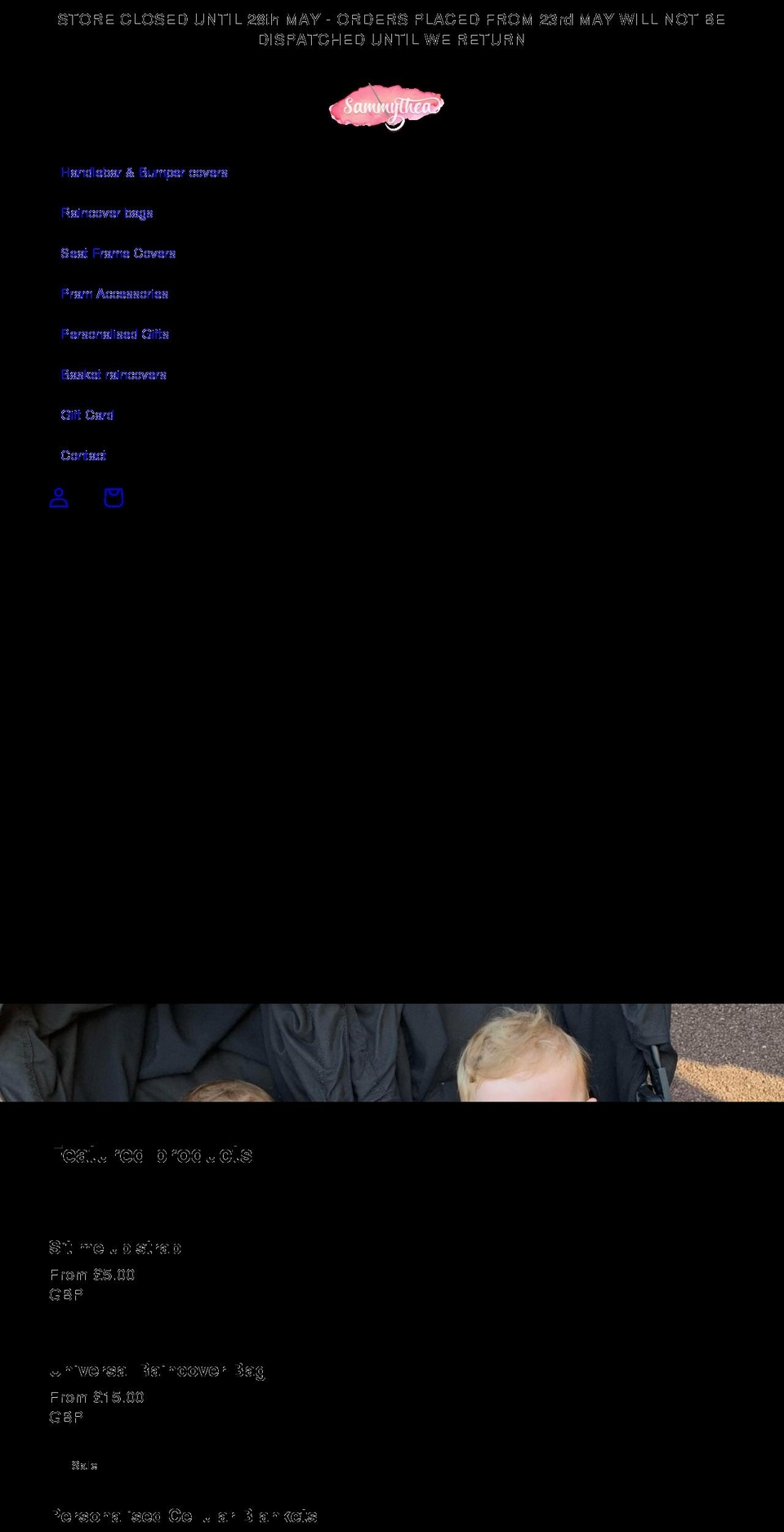 sammytheadesigns.co.uk shopify website screenshot