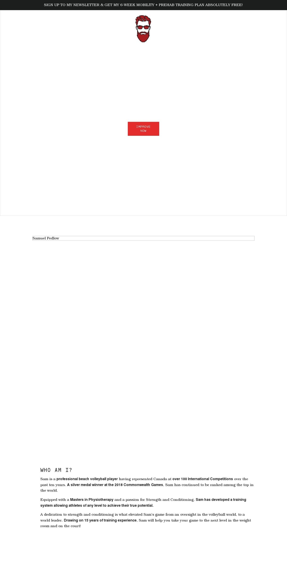 sampedlow.com shopify website screenshot