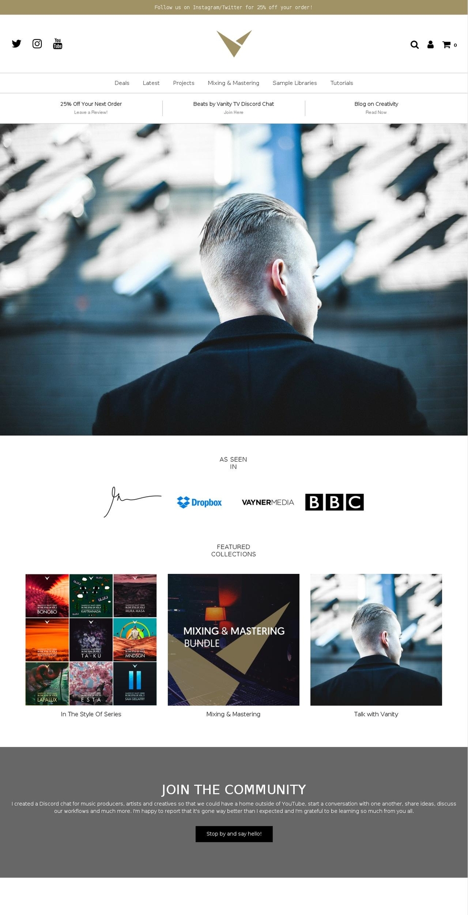 samplesbyvanity.com shopify website screenshot