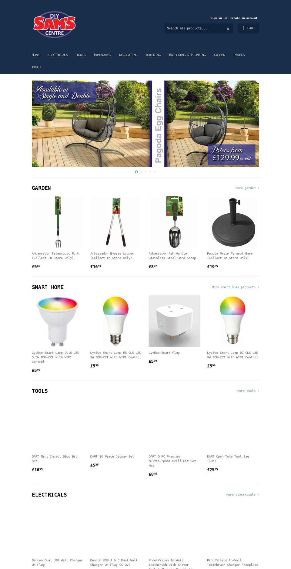 samsdiy.com shopify website screenshot