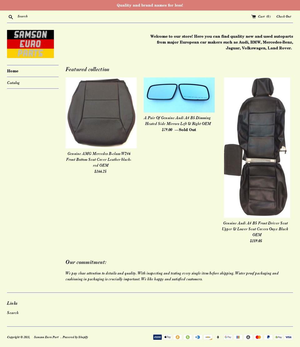 samsoneuro.com shopify website screenshot