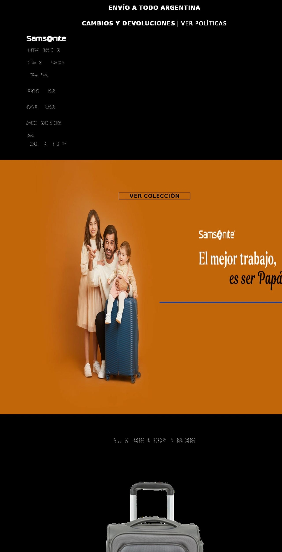 samsonite-installation-repostorehosamsonite-ar Shopify theme site example samsonite.com.ar