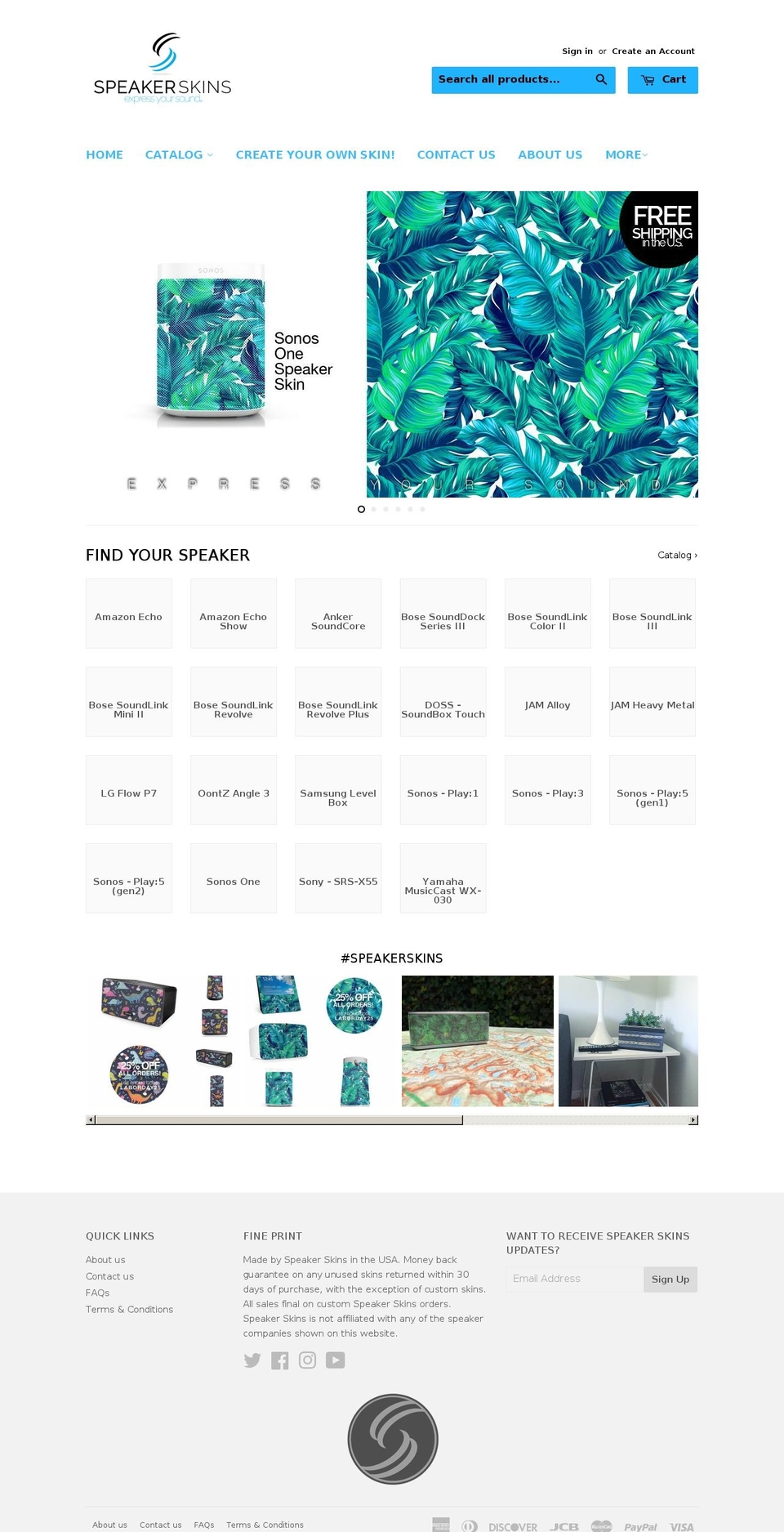 samsungskins.com — Shopify storefront screenshot