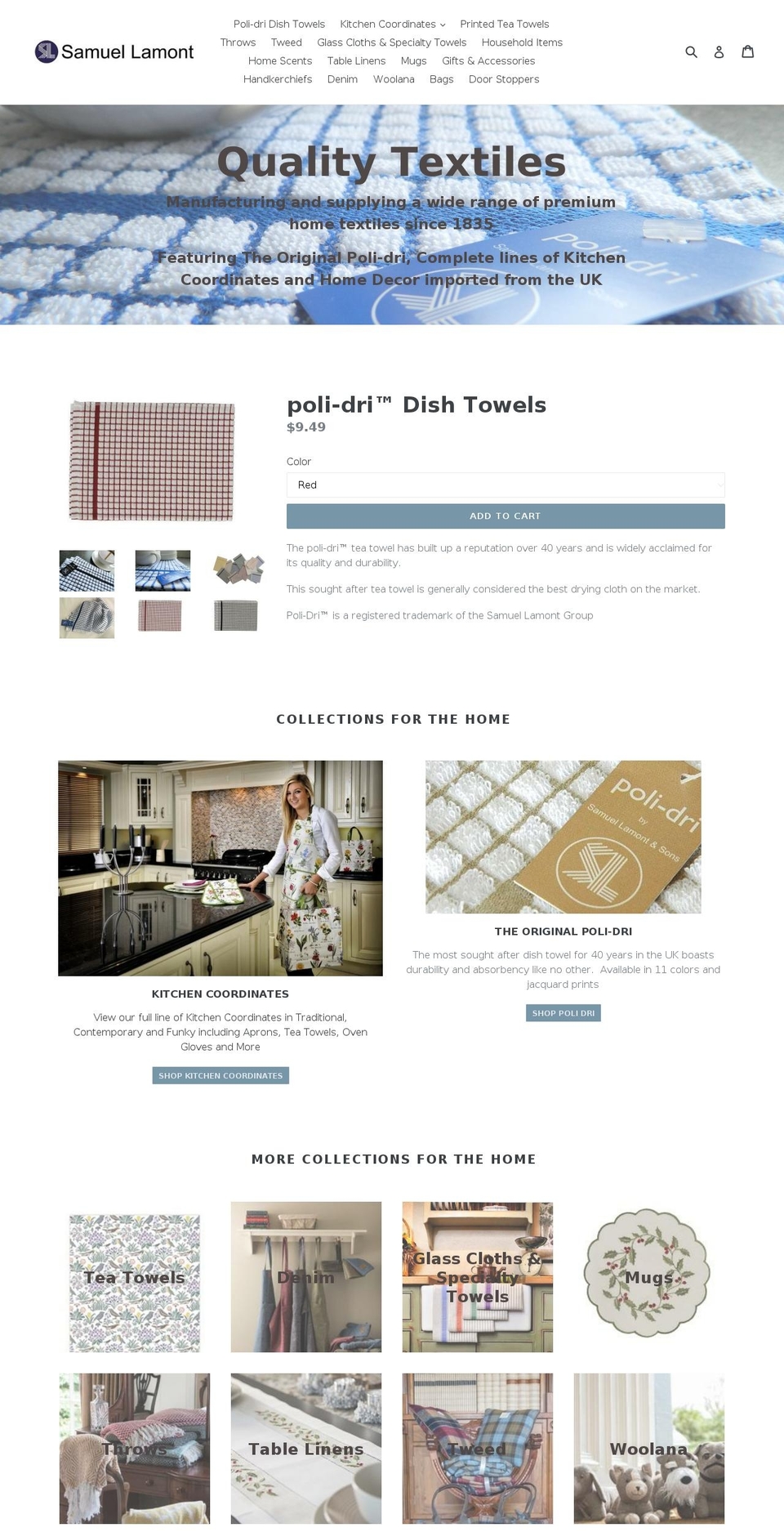 samuellamont.com shopify website screenshot