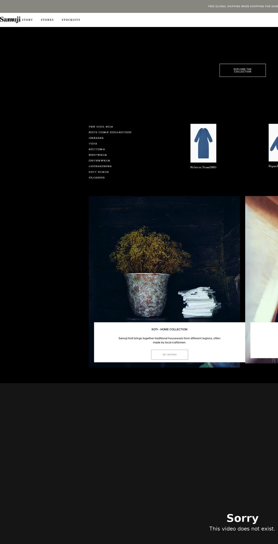 samuji.com — Shopify storefront screenshot