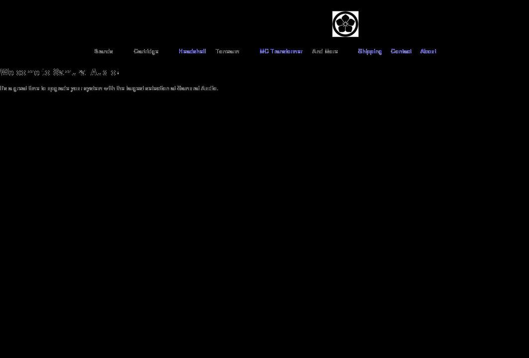 samuraiaudio.com shopify website screenshot