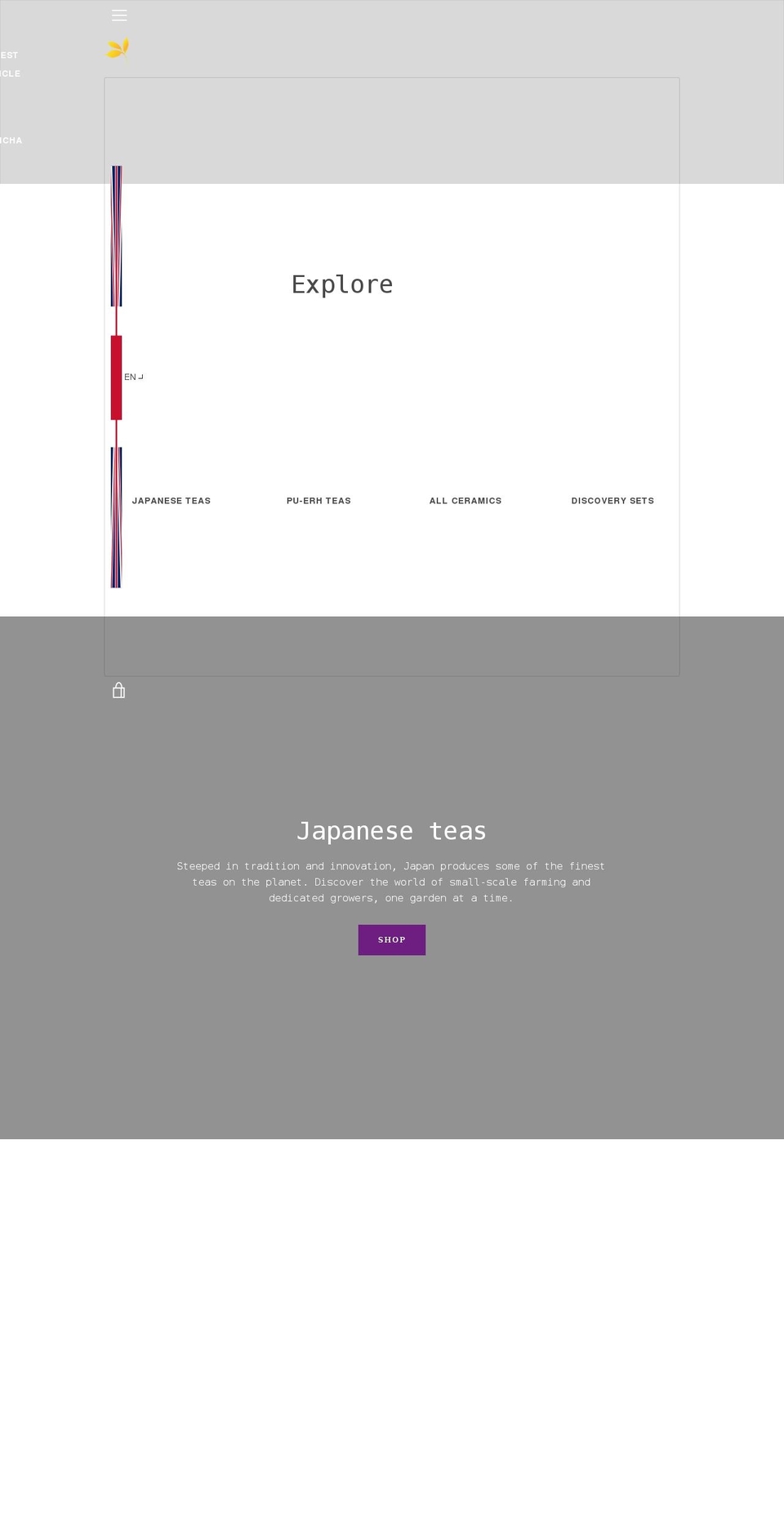 san-tea.com shopify website screenshot