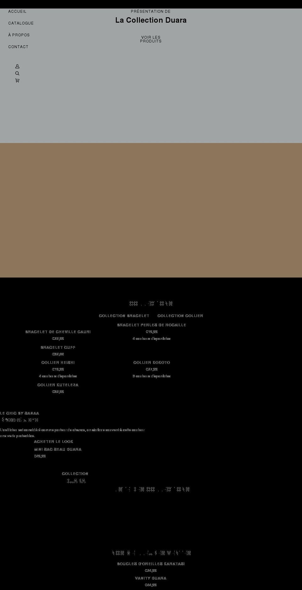 sanaacreation.com shopify website screenshot