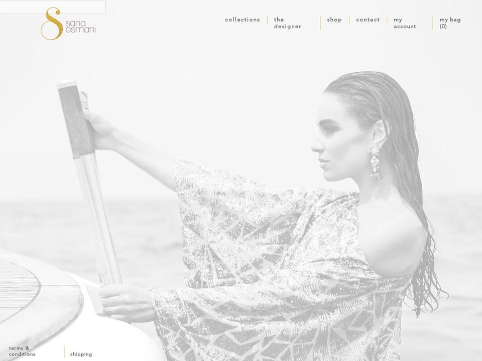 sanaosmani.com shopify website screenshot