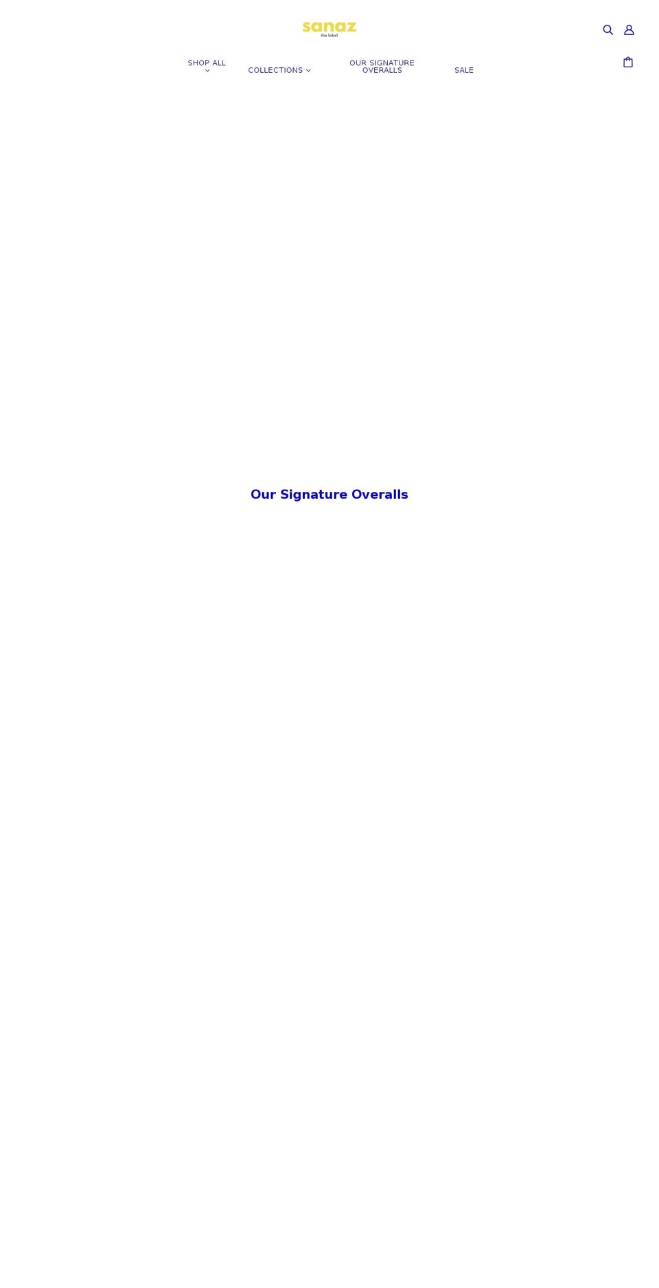 sanaz.com.au shopify website screenshot