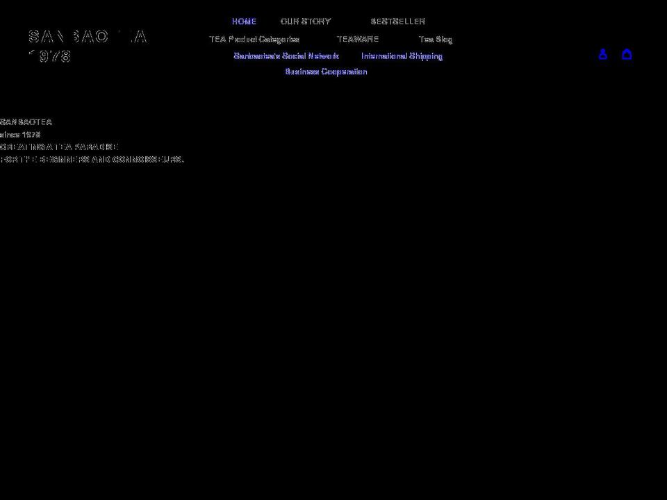 sanbaotea.com — Shopify storefront screenshot