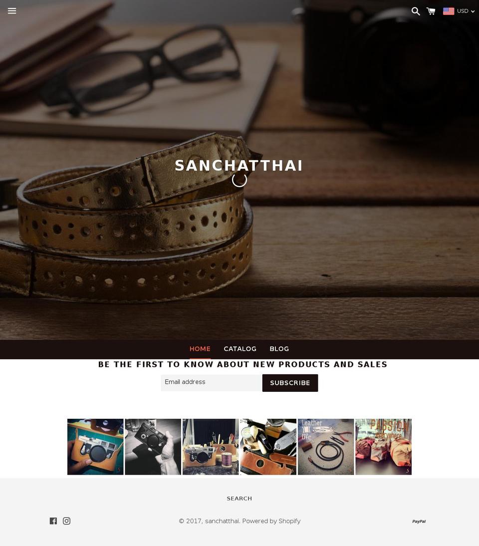 sanchatthai.com shopify website screenshot
