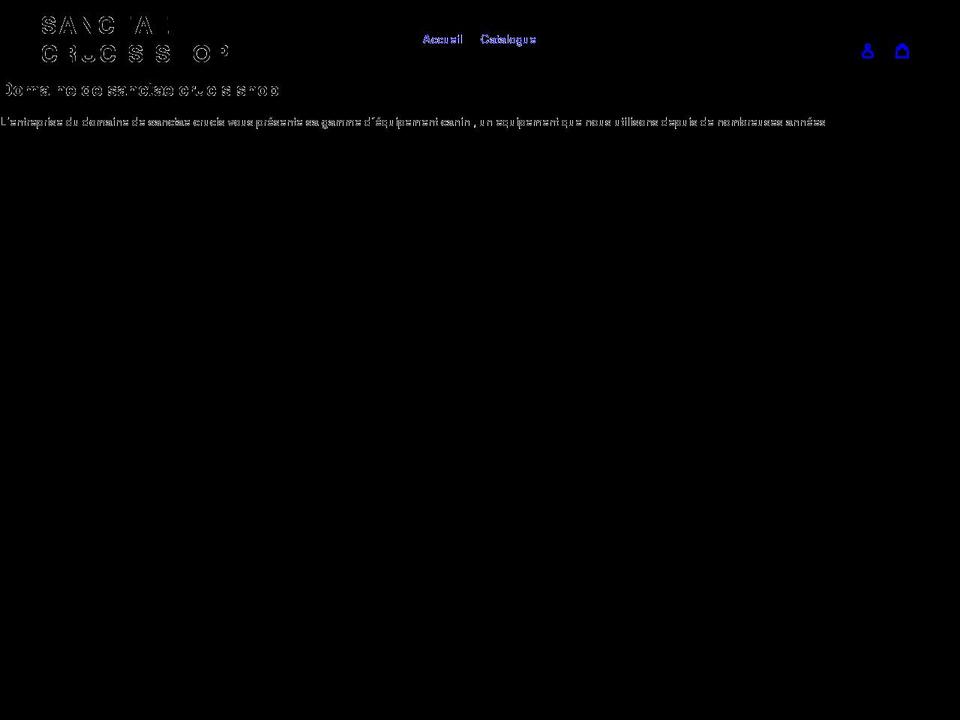 sanctaecrucisshop.com shopify website screenshot