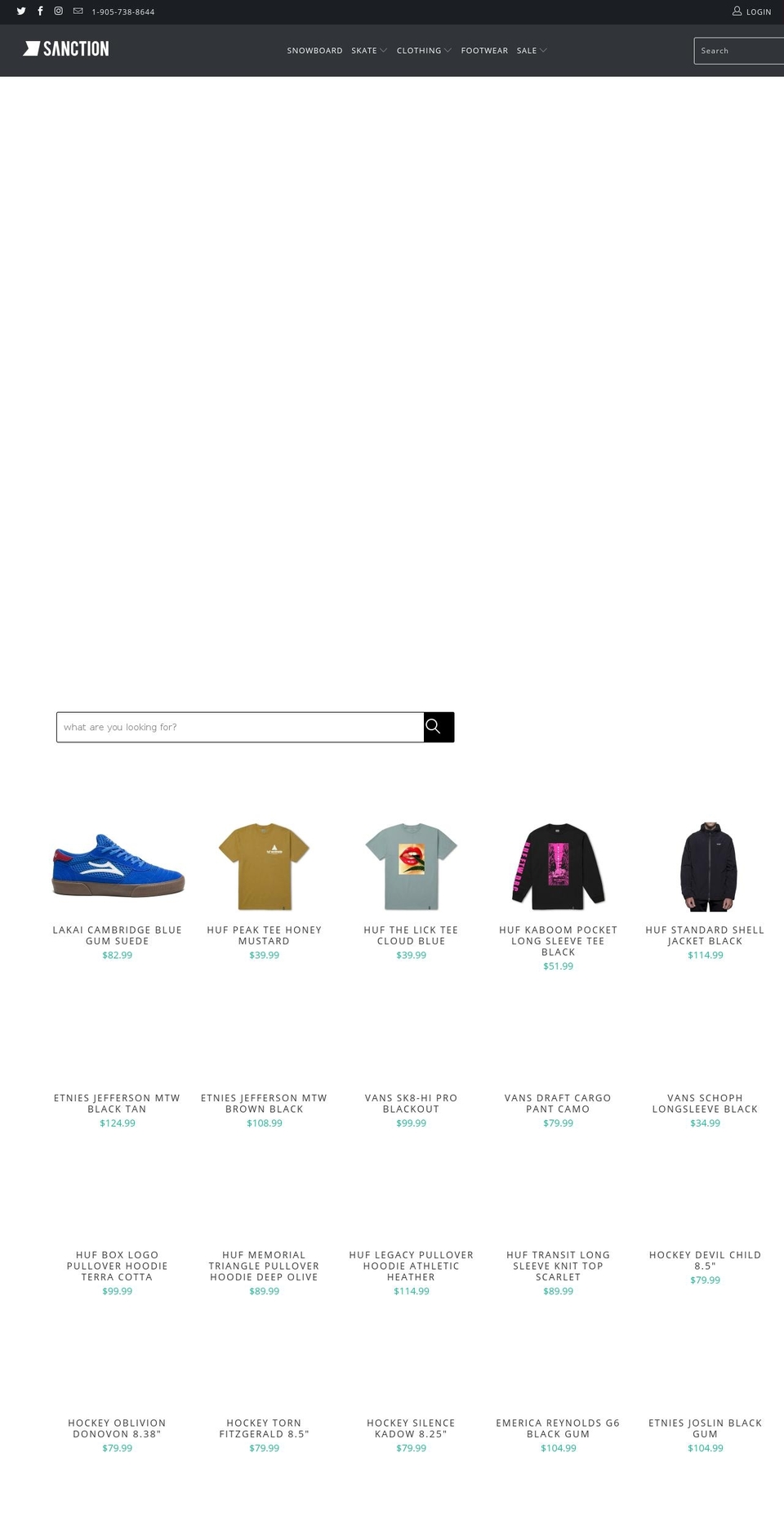 sanctionskate.com — Shopify storefront screenshot