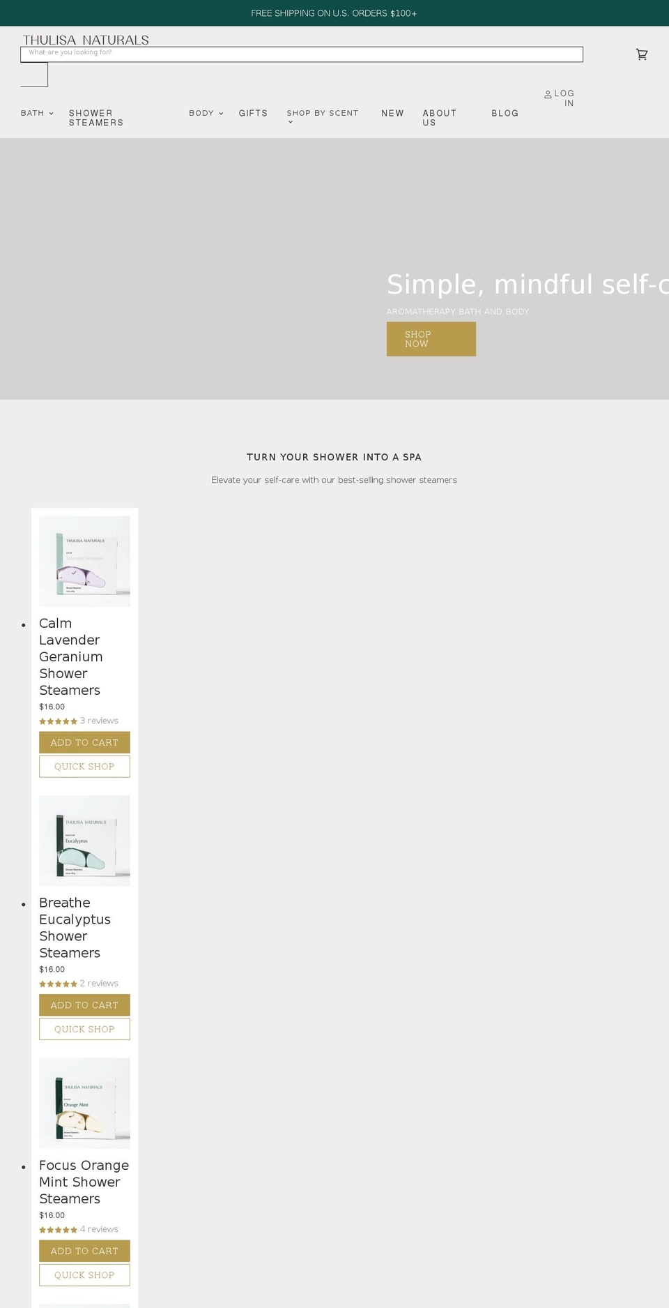 sanctuarybeautyandbath.com — Shopify storefront screenshot