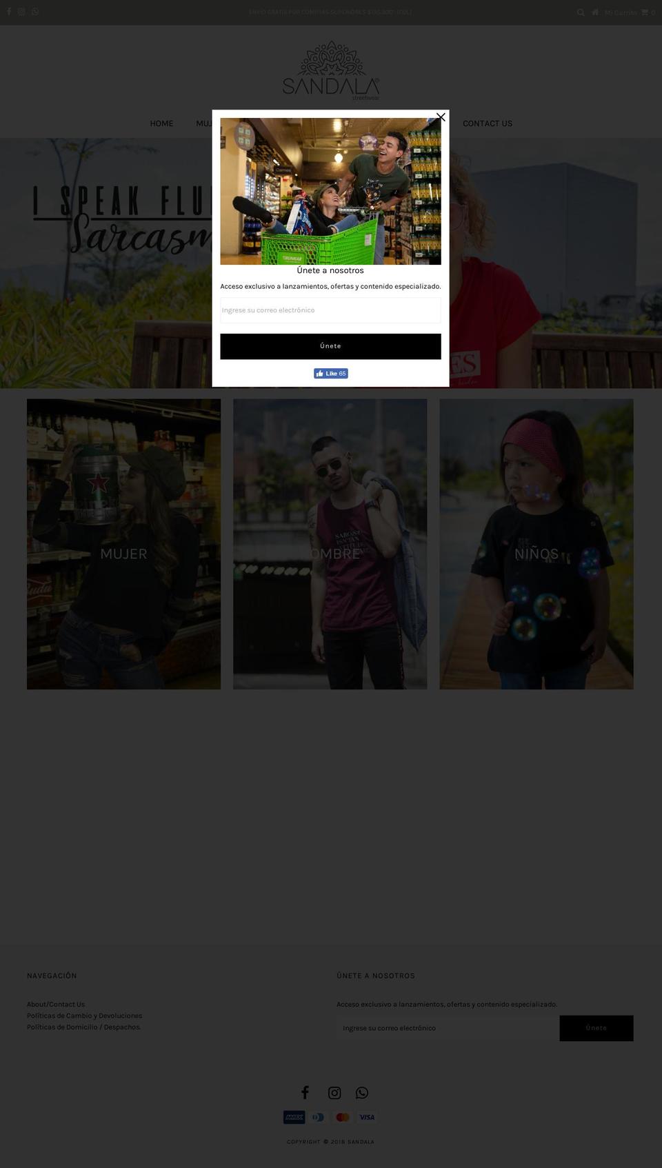 sandala.co shopify website screenshot