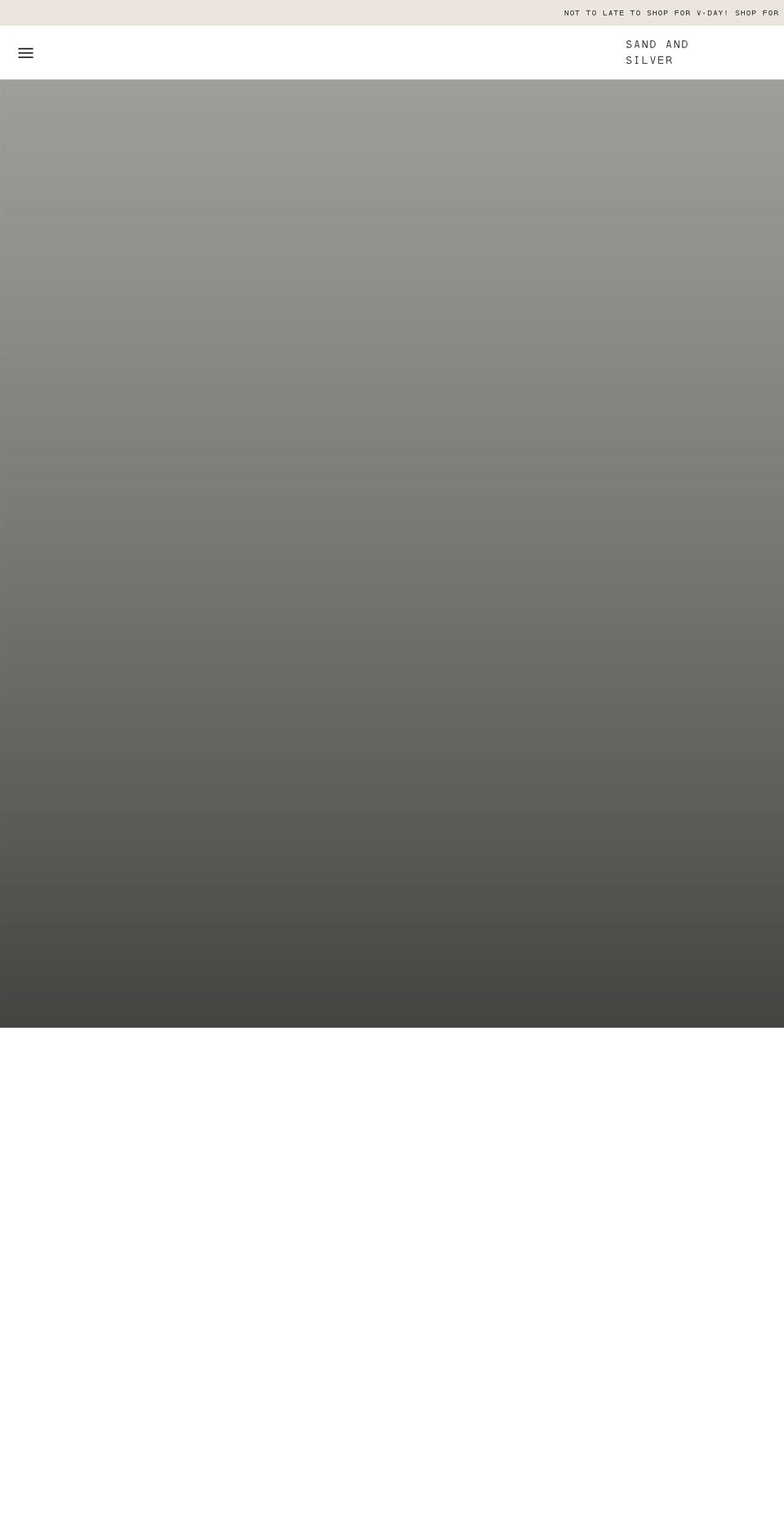 sandandsilverjewelry.com shopify website screenshot