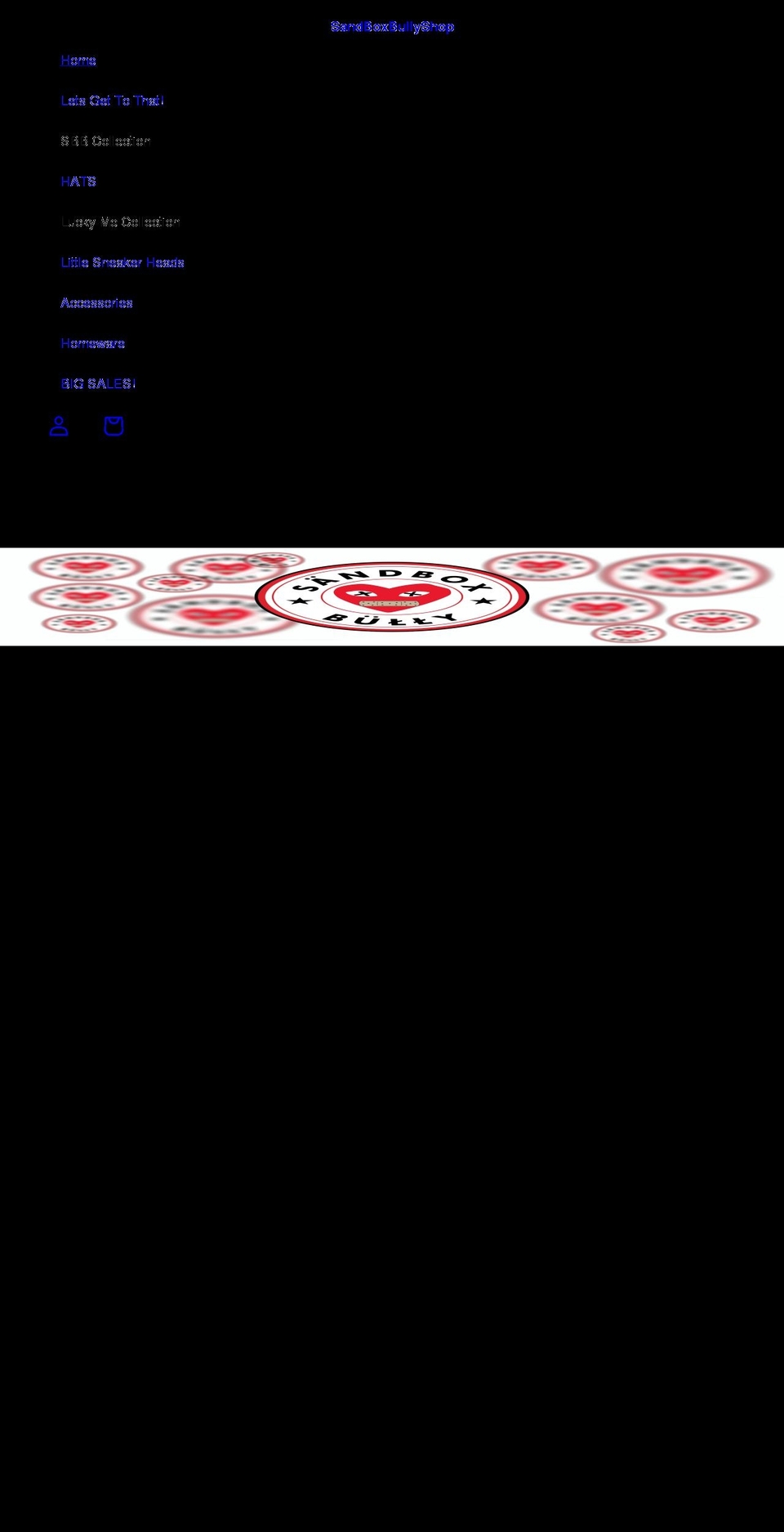 sandboxbullyshop.com shopify website screenshot