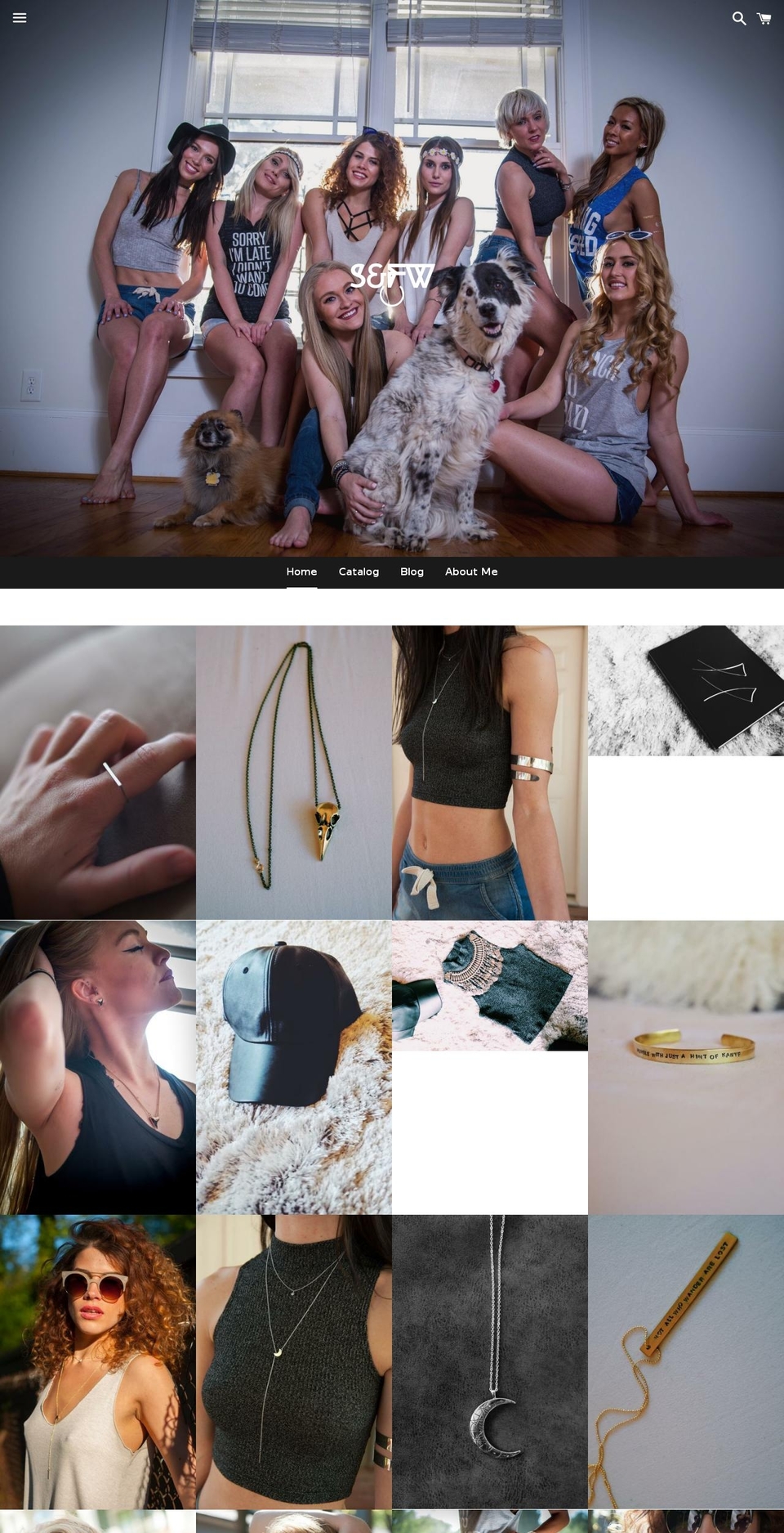 sandfw.com — Shopify storefront screenshot