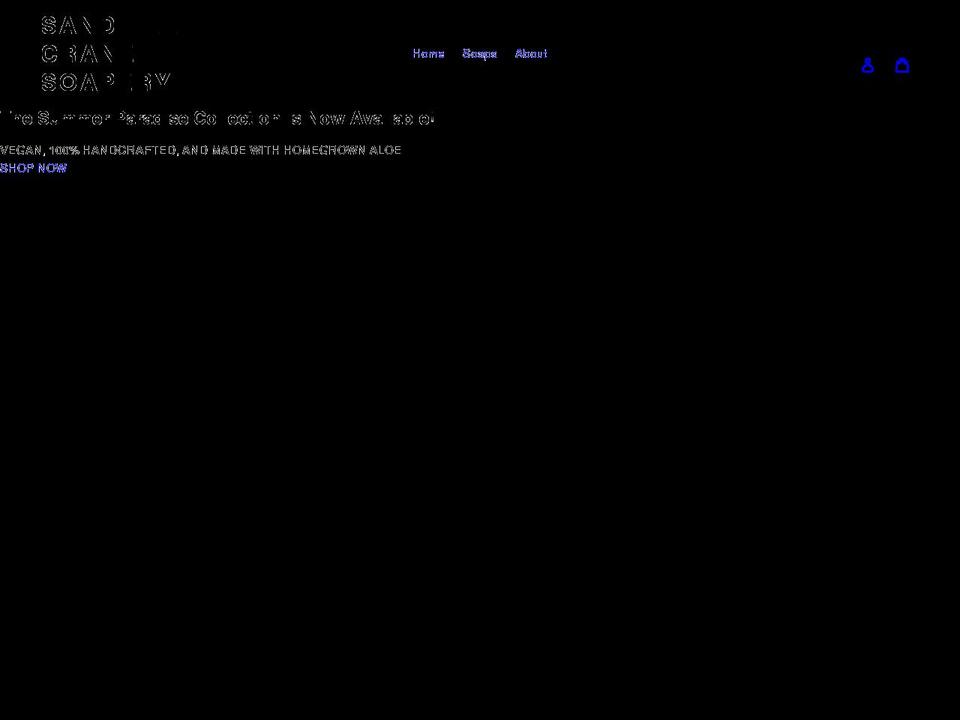 Changes Shopify theme site example sandhillcranesoapery.com