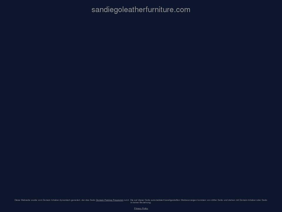sandiegoleatherfurniture.com — Shopify storefront screenshot