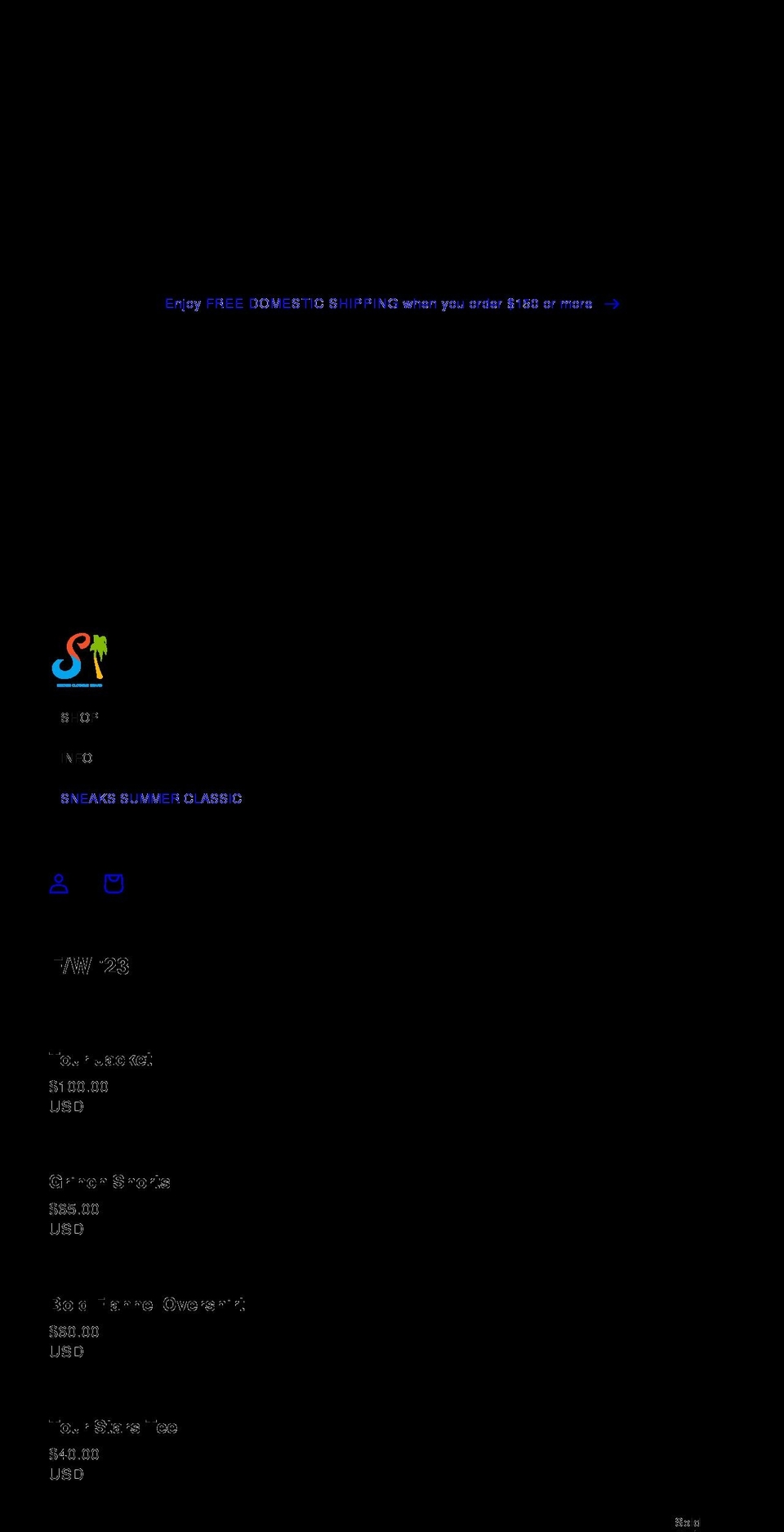 sandiegosneaks.com — Shopify storefront screenshot