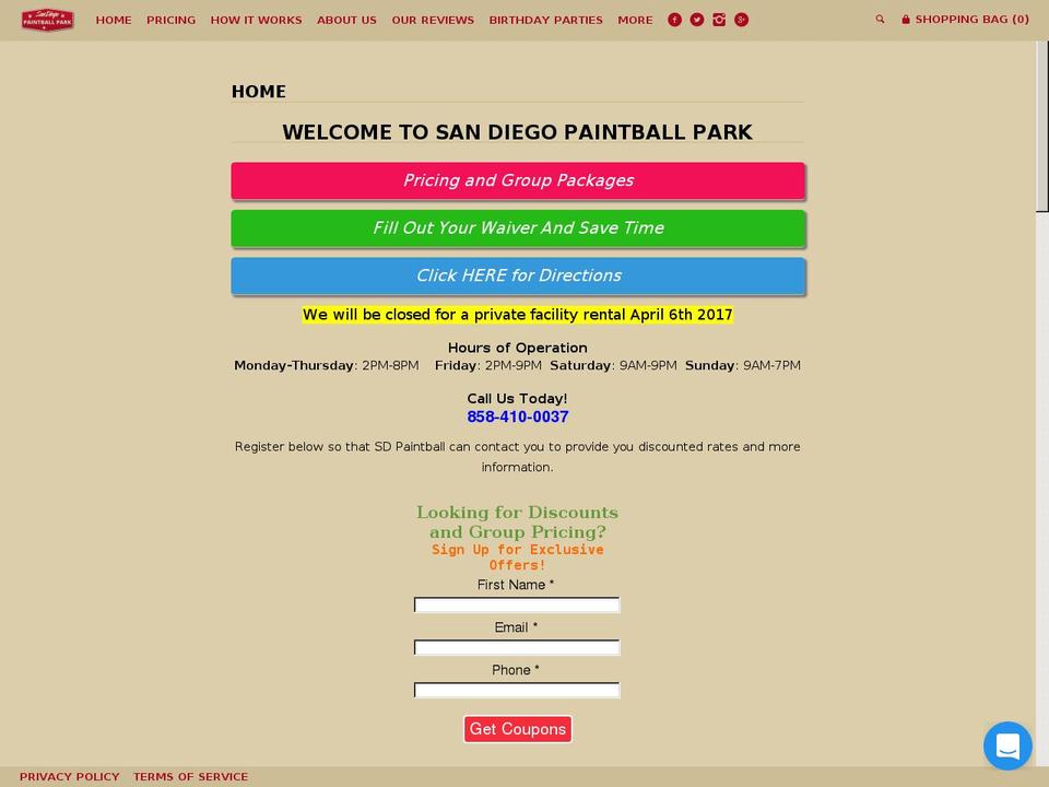 sandiegosportsentertainmentcenter.com shopify website screenshot