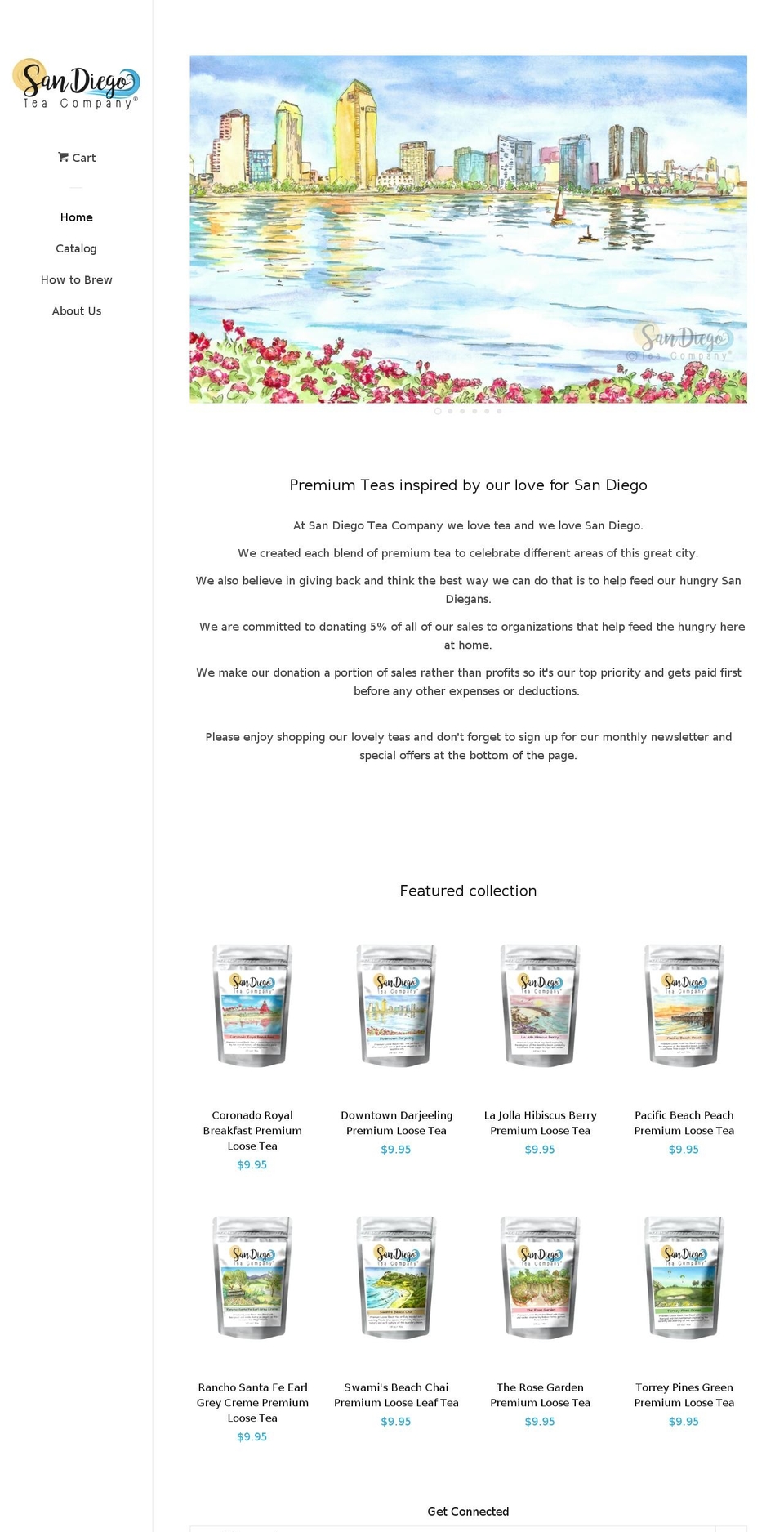 sandiegoteacompany.com shopify website screenshot