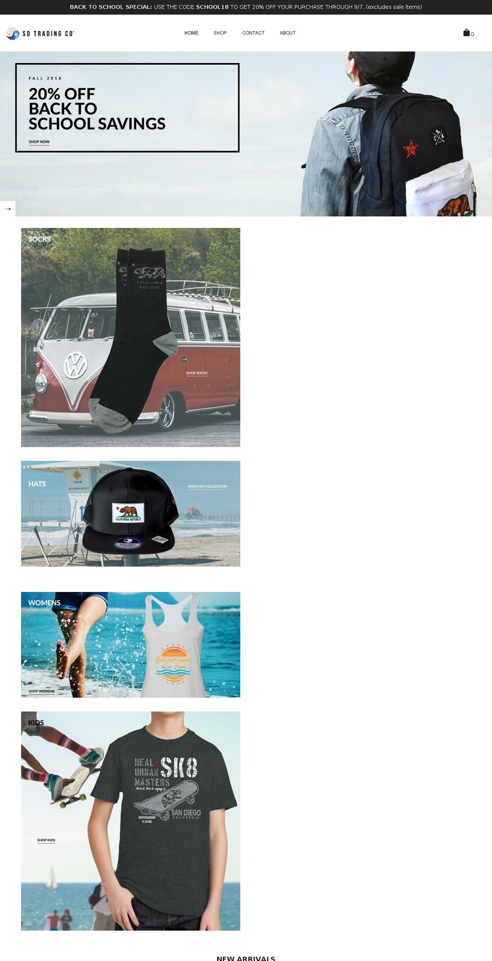 Fan \u0026 Fuel 2.0 Shopify theme site example sandiegotradingcompany.com