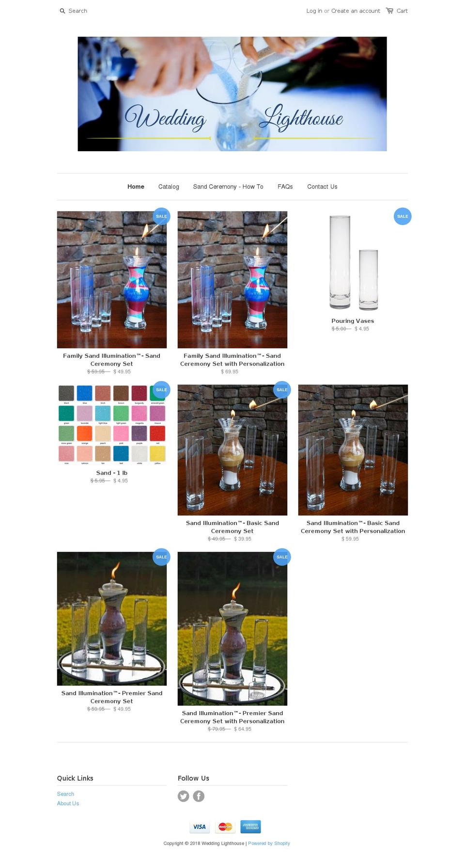 sandillumination.com shopify website screenshot