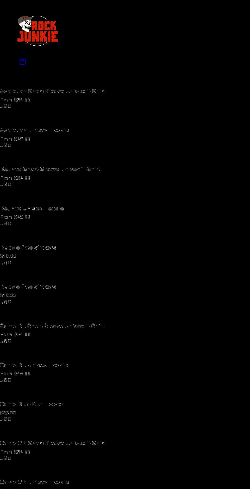 sandjunkieswag.com shopify website screenshot