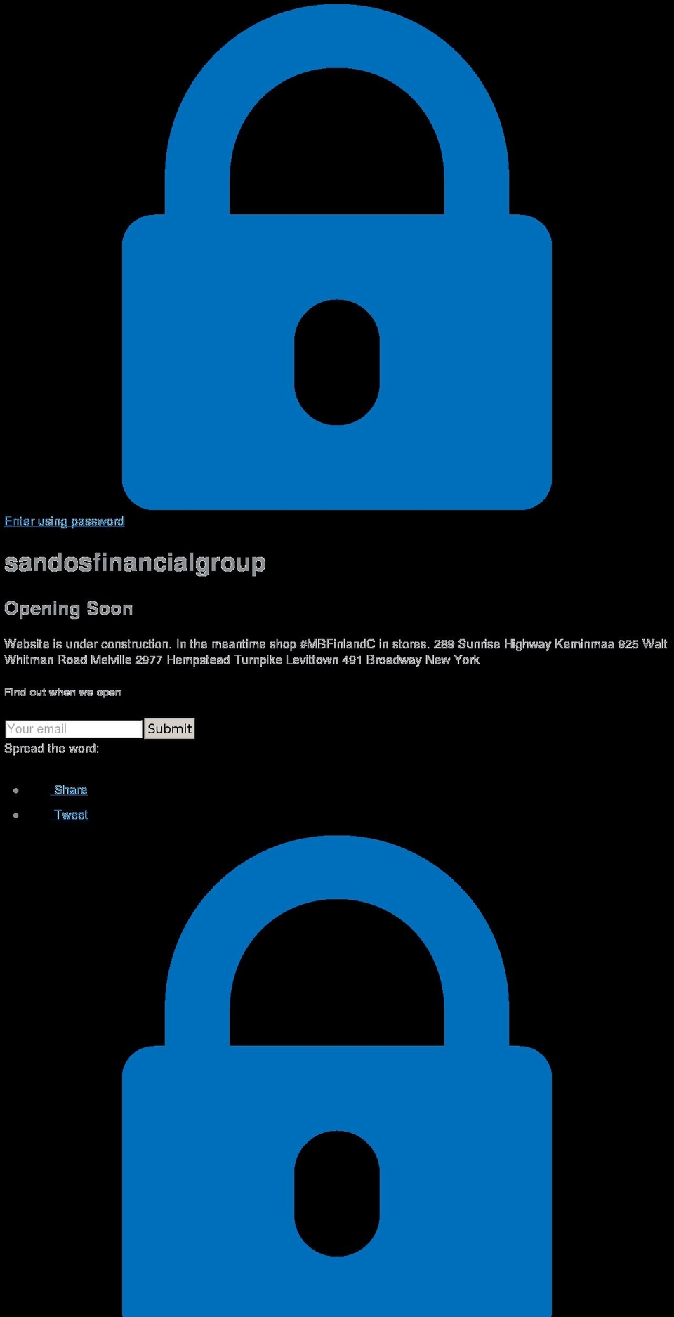 New Dev Shopify theme site example sandosfinancialgroup.com