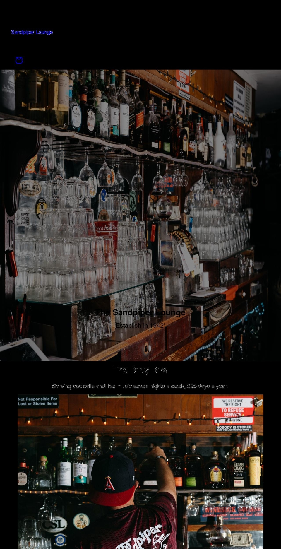 sandpiperlounge.com shopify website screenshot