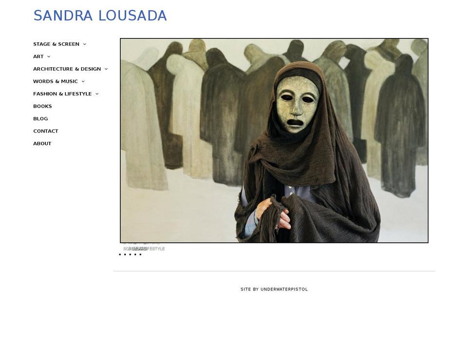 sandralousada.com — Shopify storefront screenshot
