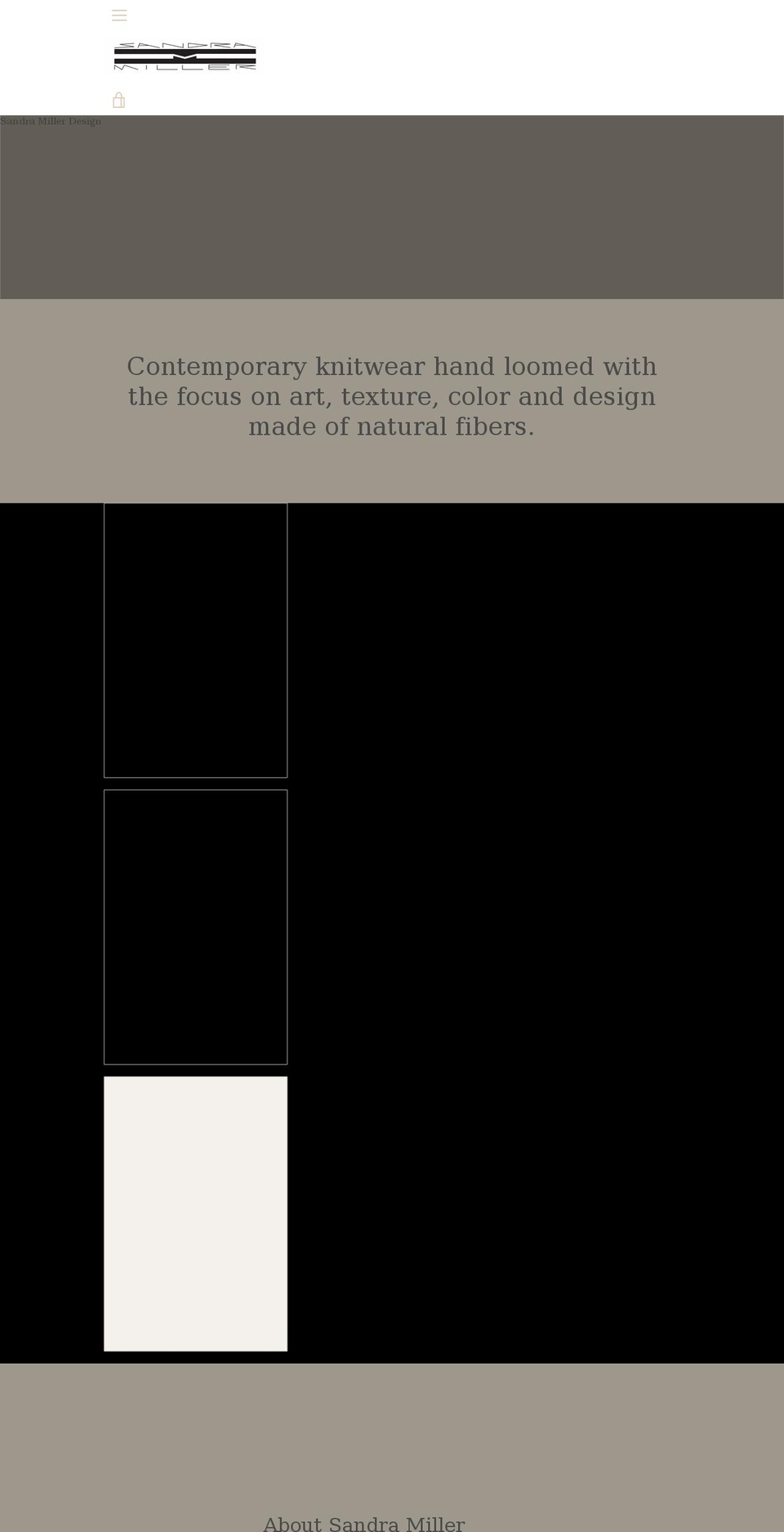 sandramillerdesign.com shopify website screenshot