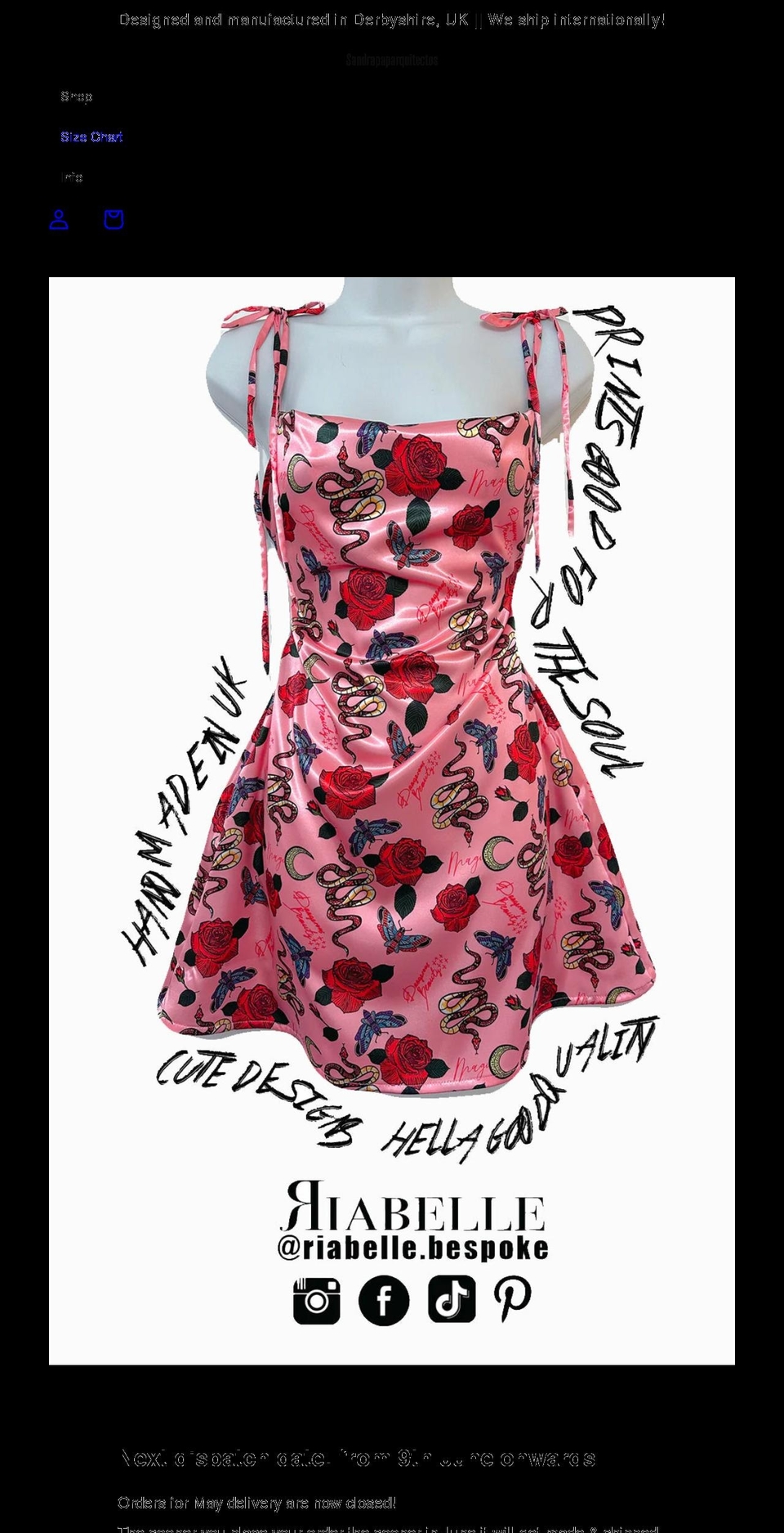 sandrapaparquitectos.com shopify website screenshot