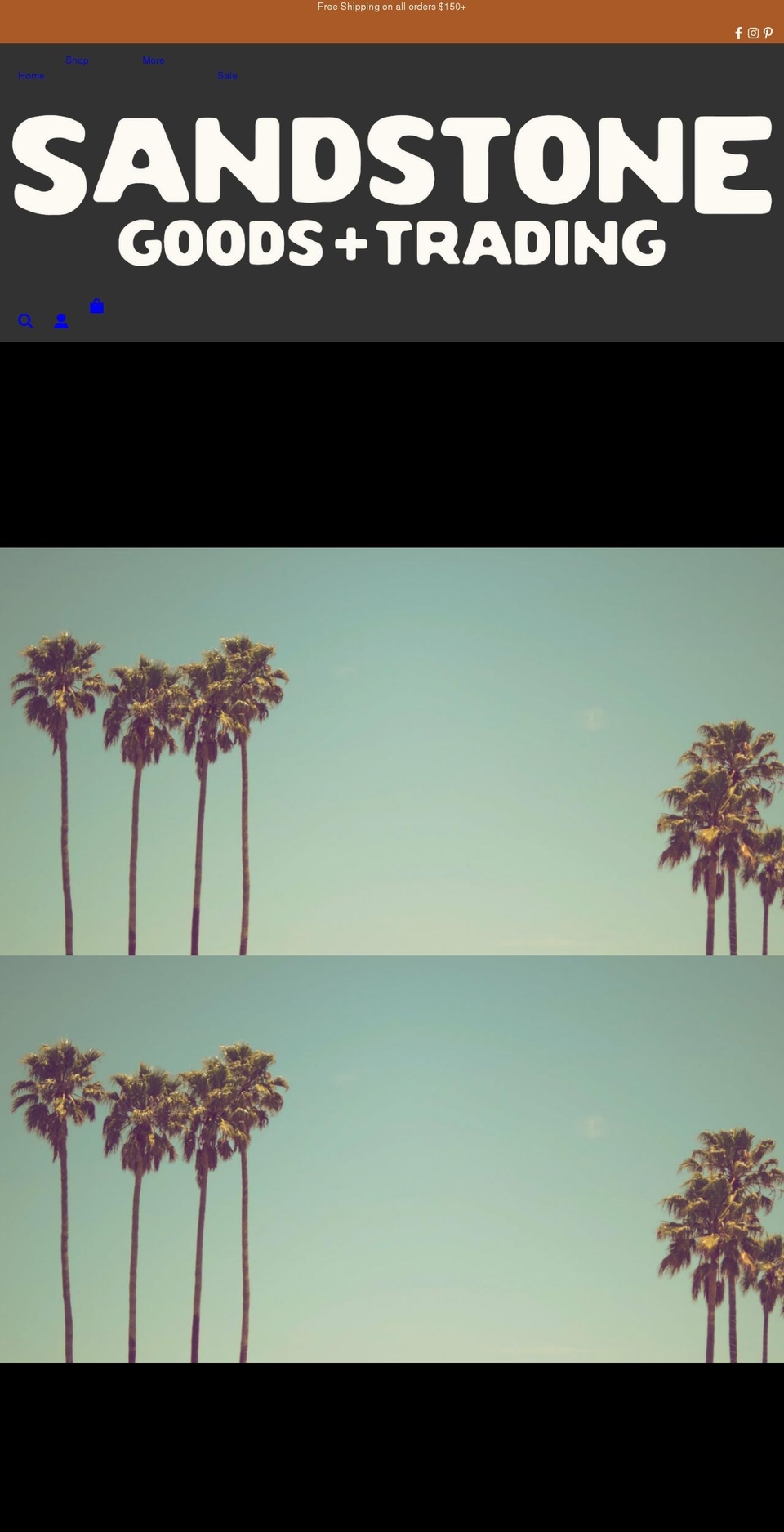 sandstonegoods.com shopify website screenshot