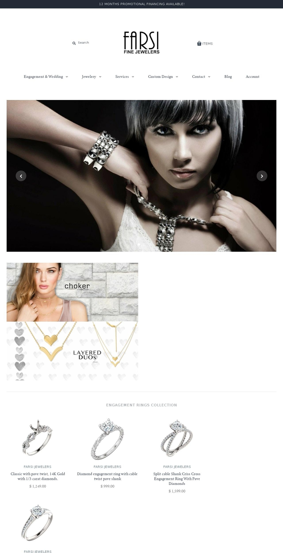 sandyspringsjeweler.com shopify website screenshot