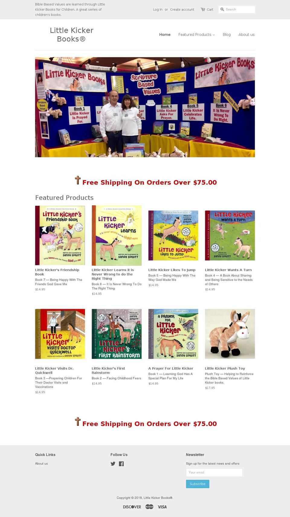 sandysprott.com — Shopify storefront screenshot