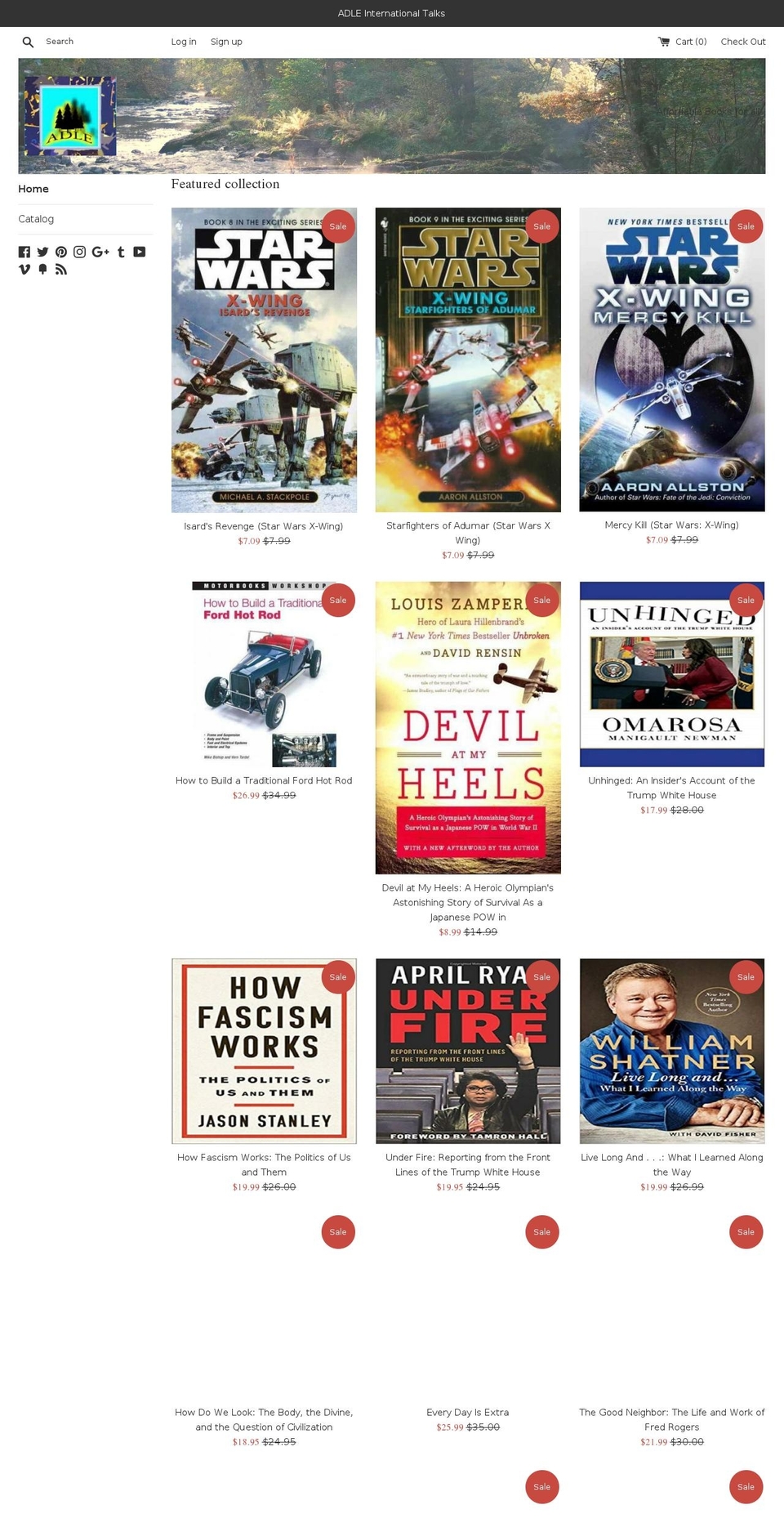 sanfranciscobookstore.com — Shopify storefront screenshot
