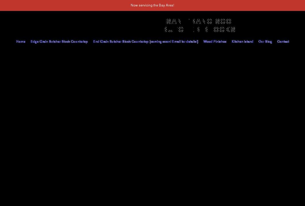 sanfranciscobutcherblocks.com shopify website screenshot