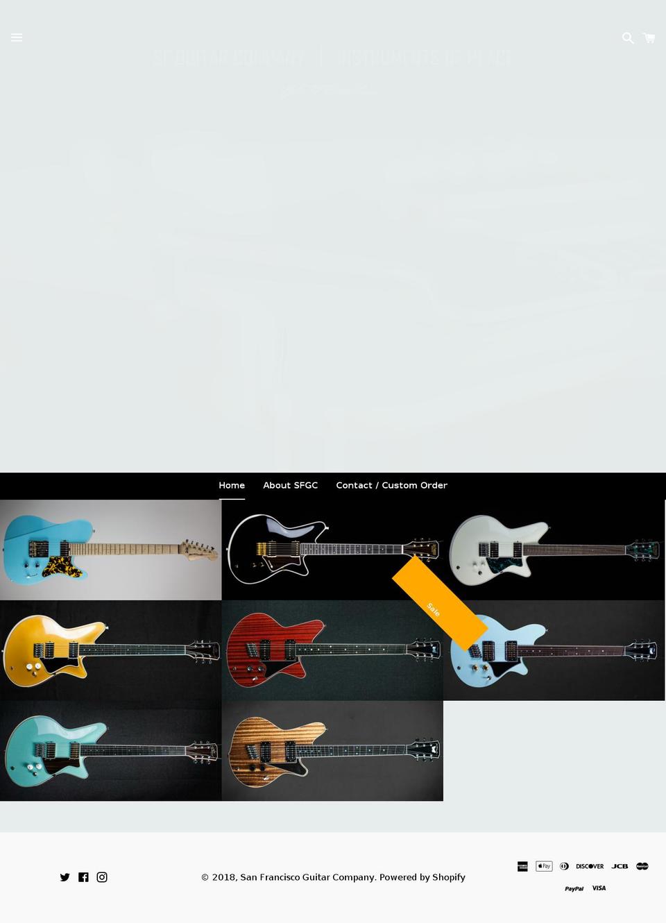 sanfranciscoguitarcompany.com shopify website screenshot