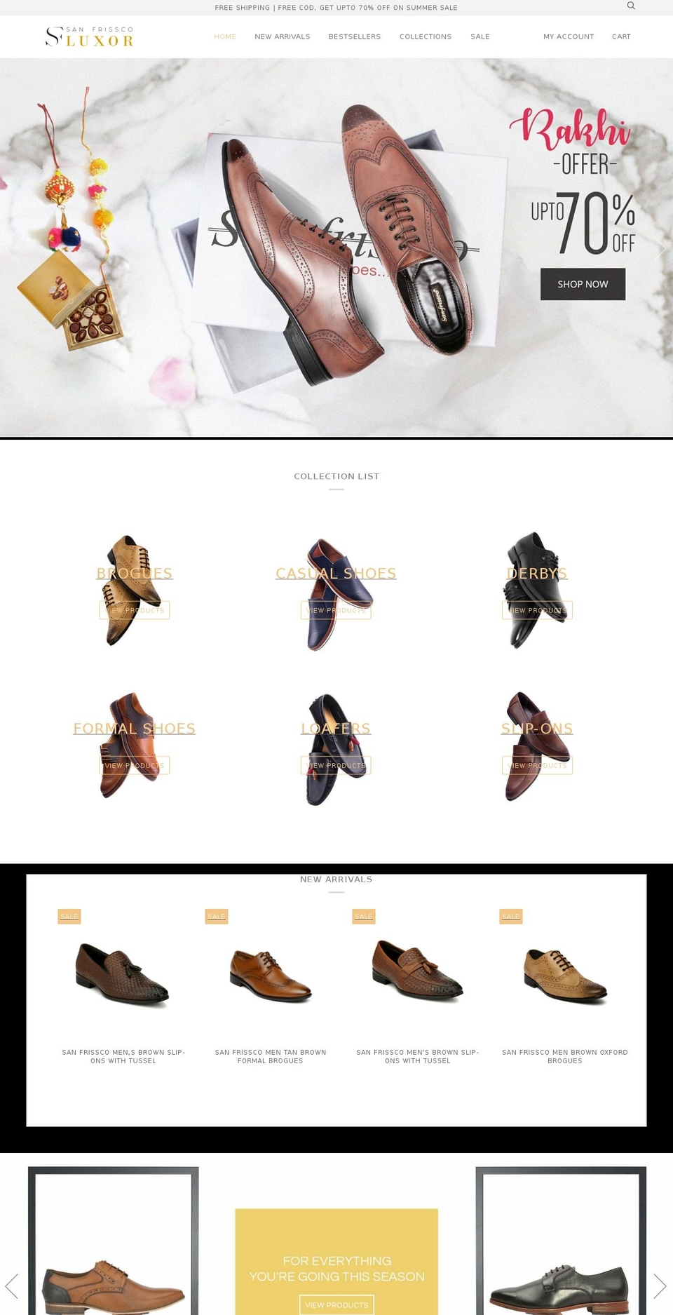 sanfrissco.com shopify website screenshot