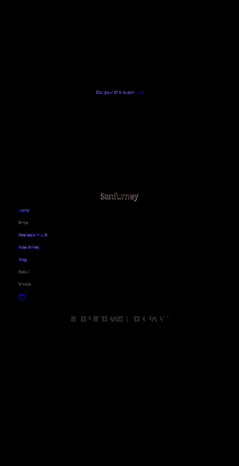 sanfurney.com shopify website screenshot