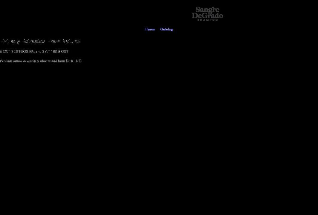 sangredegradomx.com shopify website screenshot