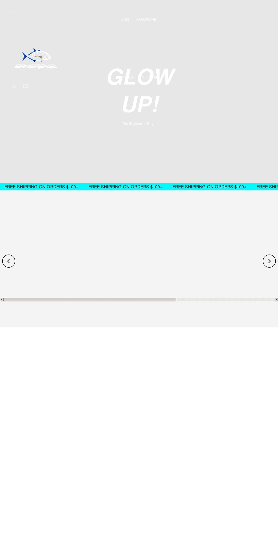 sangrenelusa.com shopify website screenshot